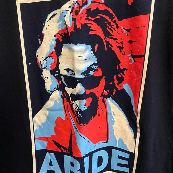 The Big Lebowski Abide Movie Shirt Size Medium - Picture 2 of 3